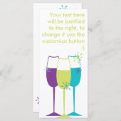 Carte Champagne Snazzy (Devant / Derrière)