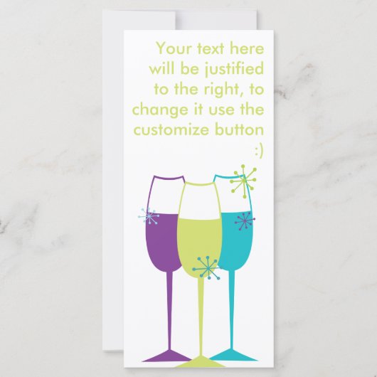 Carte Champagne Snazzy (Devant)