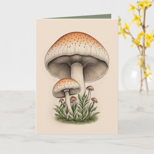 Carte champignon (Fleur jaune)