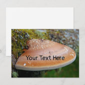 Carte champignon à support personnalisable (Devant / Derrière)