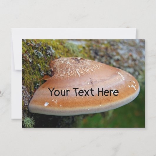 Carte champignon à support personnalisable (Devant)