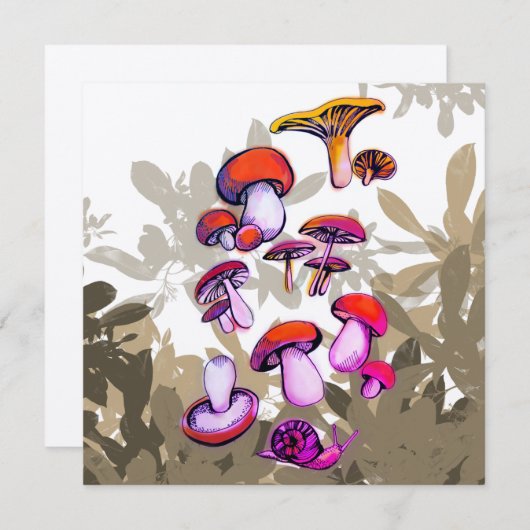 Carte Champignons (Devant / Derrière)