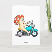 Carte Champignons en moto avec moto (Dos)