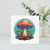 Carte Champignons Magiques Colorés (Debout devant)