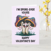 Carte Champignons Saint-Valentin (Fleur jaune)