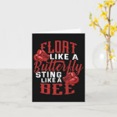 Carte Champion de boxe de salle de gym (Fleur jaune)