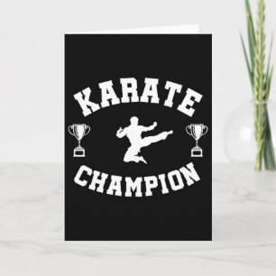 Carte Champion de karaté