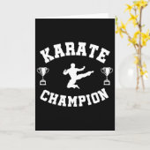 Carte Champion de karaté (Fleur jaune)