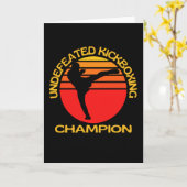 Carte Champion de kickboxing non feated (Fleur jaune)