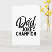 Carte Champion de la farce papa (Fleur jaune)