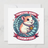 Carte Champion de roue de hamster (Dos)