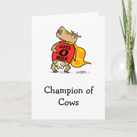 Carte Champion of Cows (Devant)
