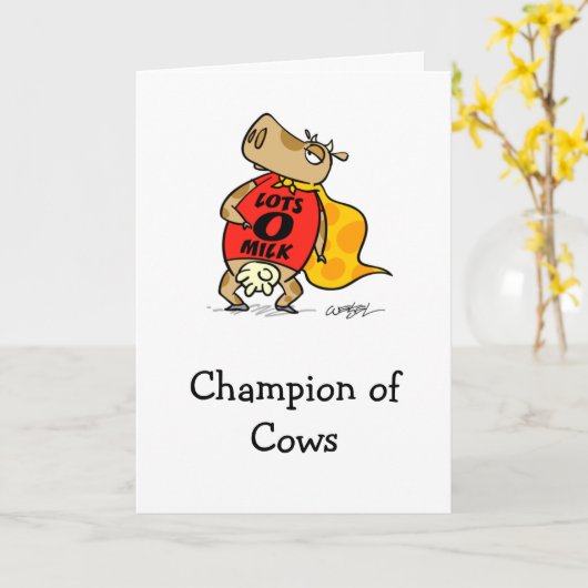 Carte Champion of Cows (Fleur jaune)
