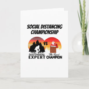 Carte Championnat de distanciation sociale - Yeti