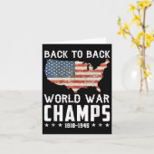Carte Champions du monde de guerre invaincus consécutifs (Fleur jaune)