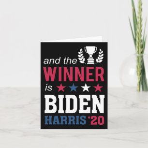 Carte Champions gagnants Président Joe Biden Kamala Harr