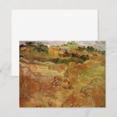 Carte Champs de blé avec Auvers par Vincent van Gogh (Devant / Derrière)