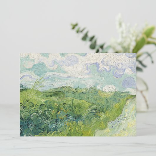 Carte Champs de blé vert, Auvers | Vincent van Gogh (Debout devant)