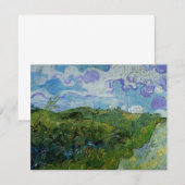 Carte Champs de blé vert par Vincent van Gogh (Devant / Derrière)