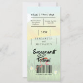 Carte Champs de Festival de Fiançailles (Dos)