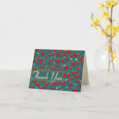 Carte Champs de fraises pour toujours - Merci (Fleur jaune)