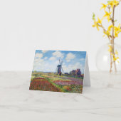 Carte Champs de tulipe avec le moulin à vent Monet de (Fleur jaune)