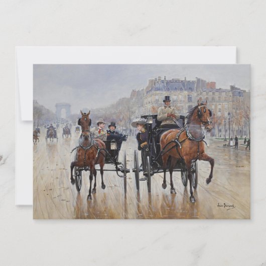 Carte Champs-Élysées | Jean Béraud (Devant)