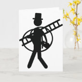 Carte chance au balayeur de cheminée (Fleur jaune)