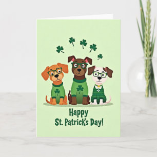 Carte Chance Chien Rouge Et Vert