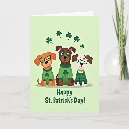 Carte Chance Chien Rouge Et Vert (Devant)