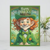 Carte Chance de sourire à la Saint-Patrick (Debout devant)