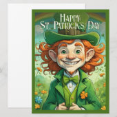 Carte Chance de sourire à la Saint-Patrick (Devant / Derrière)