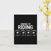 Carte Chance D'Équitation Drôle (Fleur jaune)