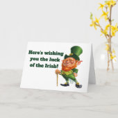 CARTE CHANCE DES IRLANDAIS (Fleur jaune)