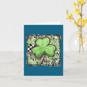Carte Chance des tuiles Saint-Patrick léopard chanceux (Fleur jaune)