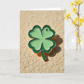 Carte Chance en Émail Trèfle Vert (Fleur jaune)