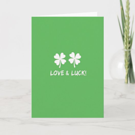 Carte Chance et Amour Trèfle (Devant)
