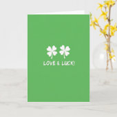 Carte Chance et Amour Trèfle (Fleur jaune)