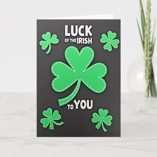 Carte Chance Irlandaise Pour Vous (Devant)