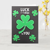 Carte Chance Irlandaise Pour Vous (Fleur jaune)