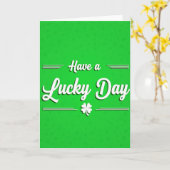 Carte Chance Jour Vert (Fleur jaune)
