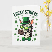 Carte Chance Rayée St Patrick (Fleur jaune)