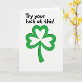 Carte Chance Shamrock Lucky (Fleur jaune)