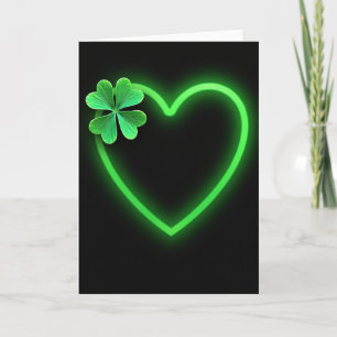 Carte Chance Trèfle à Cœur Vert