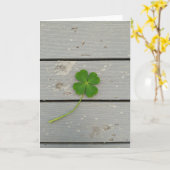 Carte Chance Trèfle à Quatre Feuilles (Fleur jaune)