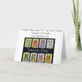 Carte chanceuse d'art de chat d'imaginaire de (Dos)