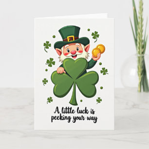 Carte Chanceuse de Lutins Joyeux