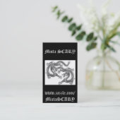 Carte chanceuse de profil de dragons chinois (Debout devant)