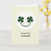 Carte Chanceuse "Je T'aime Mari" (Fleur jaune)