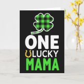 Carte Chanceuse Mama Trèfle (Fleur jaune)